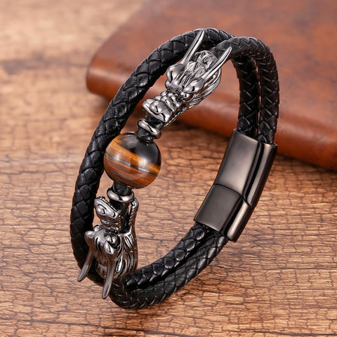 Black Dragon Bracelet Jewelry | Crystal Dragon Bead Bracelet | Bracelet  Dragon Man - 4 - Aliexpress